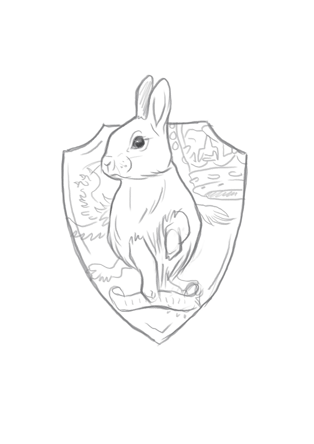 Taxidermy Sketch rabbit commission