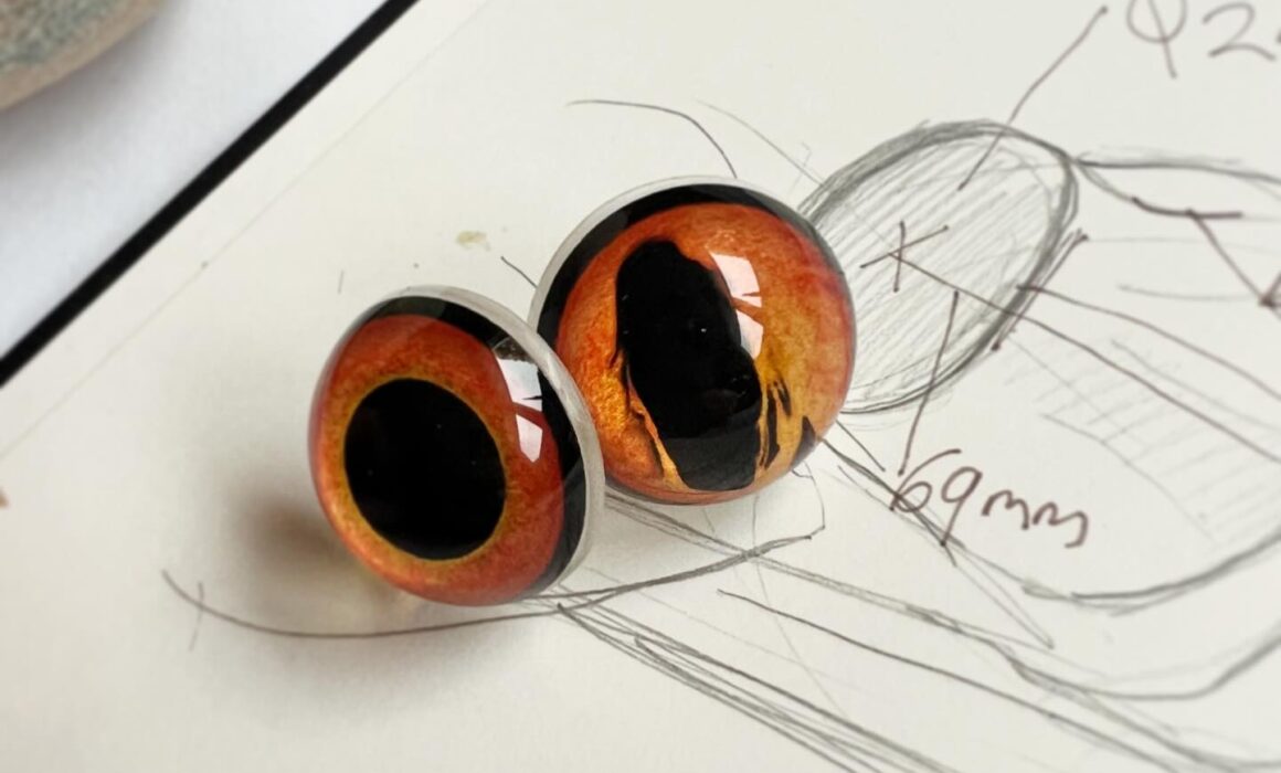 Custom Taxidermy Eye With Unusual Shape Pupil